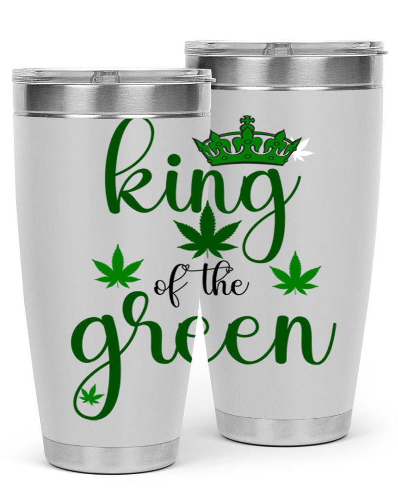 king of the green 177#- marijuana- Tumbler