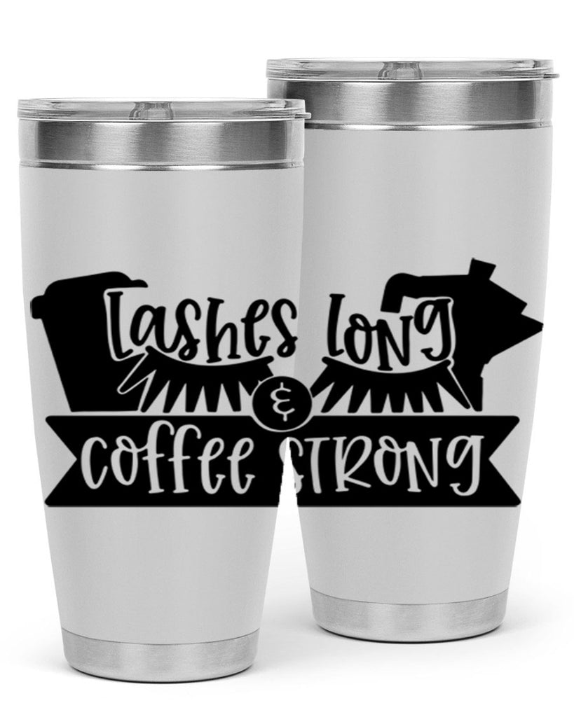 lashes long coffee strong 82#- coffee- Tumbler