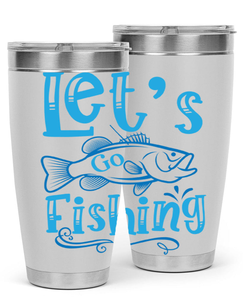 lets go fishing 205#- fishing- Tumbler