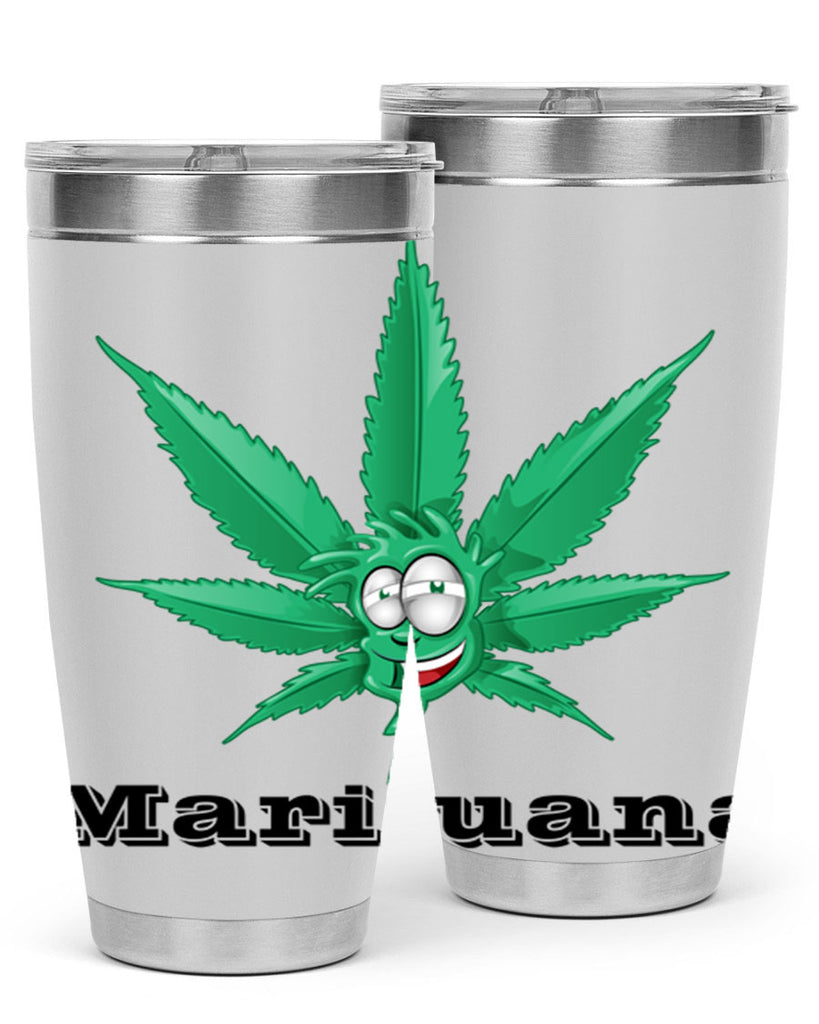 marijuana happy face 199#- marijuana- Tumbler