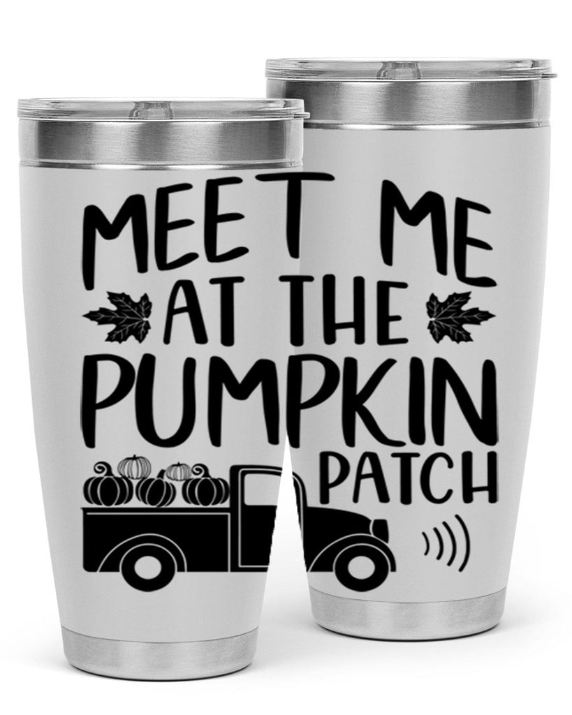 meet me at the pumpkin patch 423#- fall- Tumbler