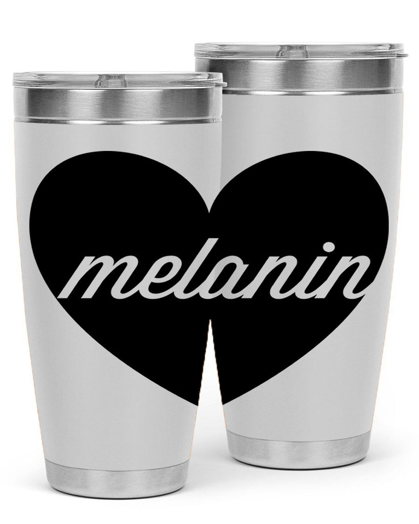 melanin loveheart 76#- black words phrases- Cotton Tank