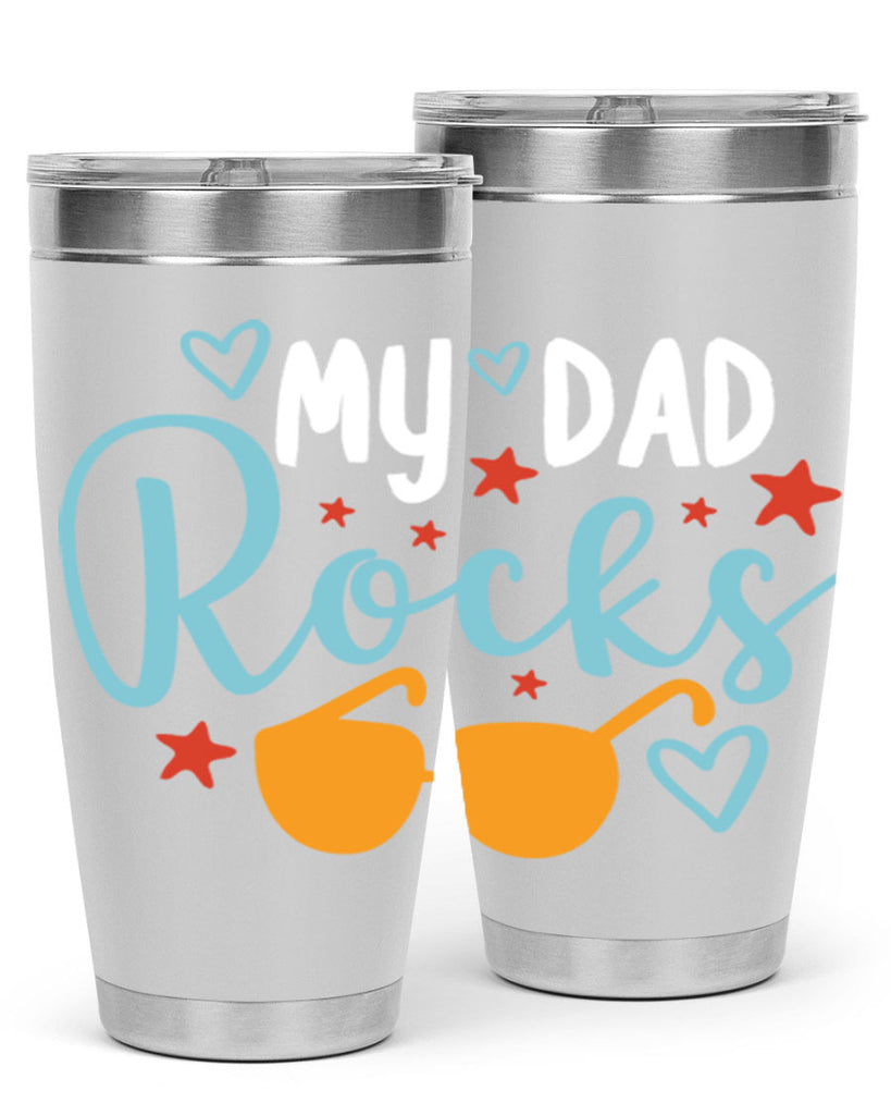 my dad rocks 83#- fathers day- Tumbler