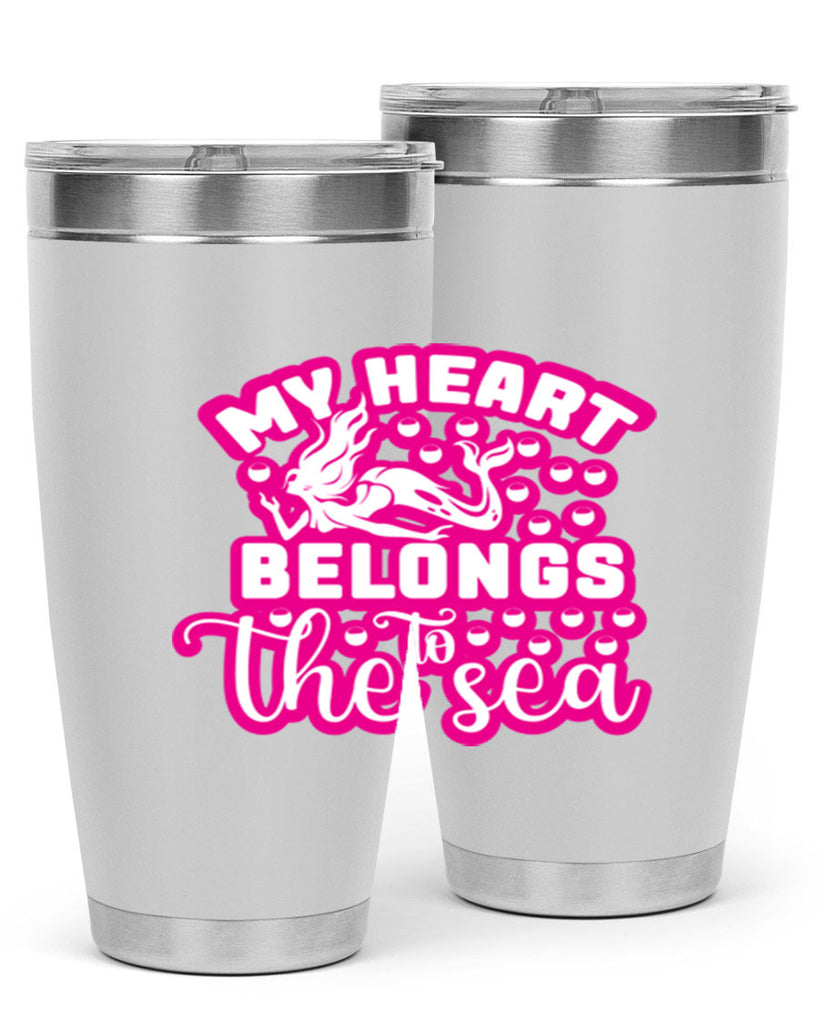 my heart belongs to the sea 515#- mermaid- Tumbler