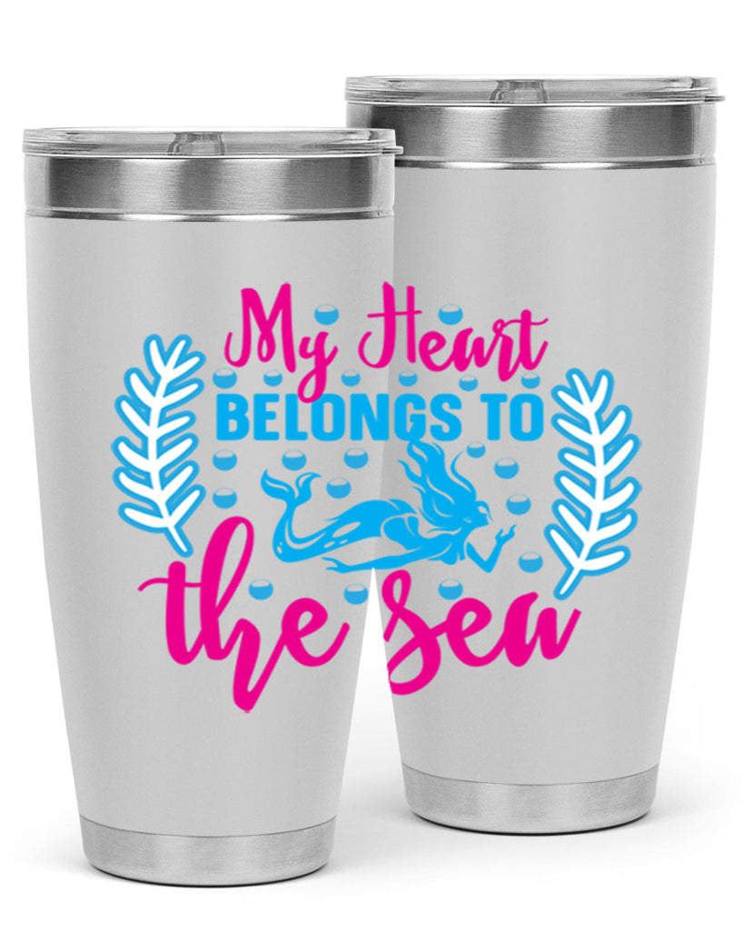 my heart belongs to the sea 516#- mermaid- Tumbler