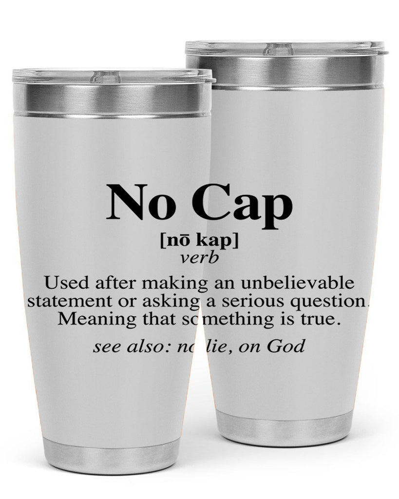 no cap 61#- black words phrases- Cotton Tank