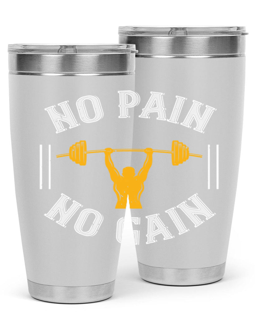 no pain no gain 81#- gym- Tumbler