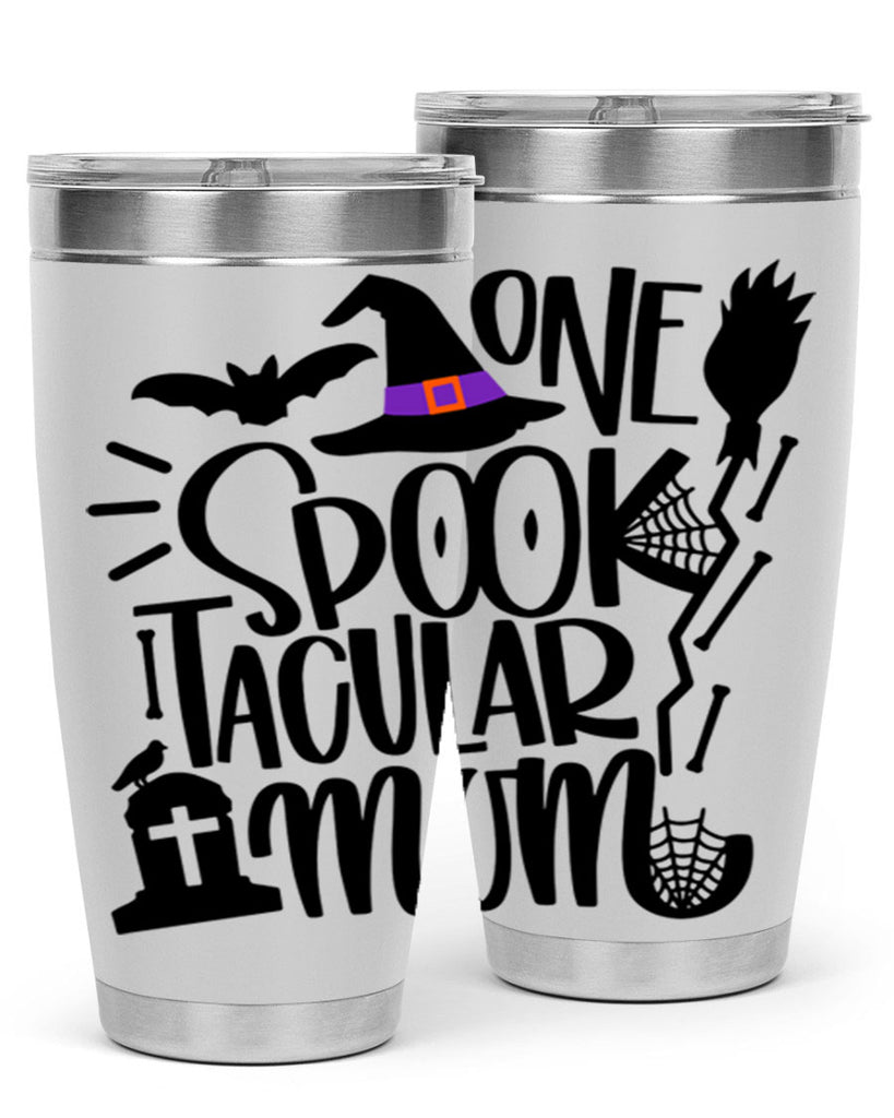 one spooktacular mom 34#- halloween- Tumbler