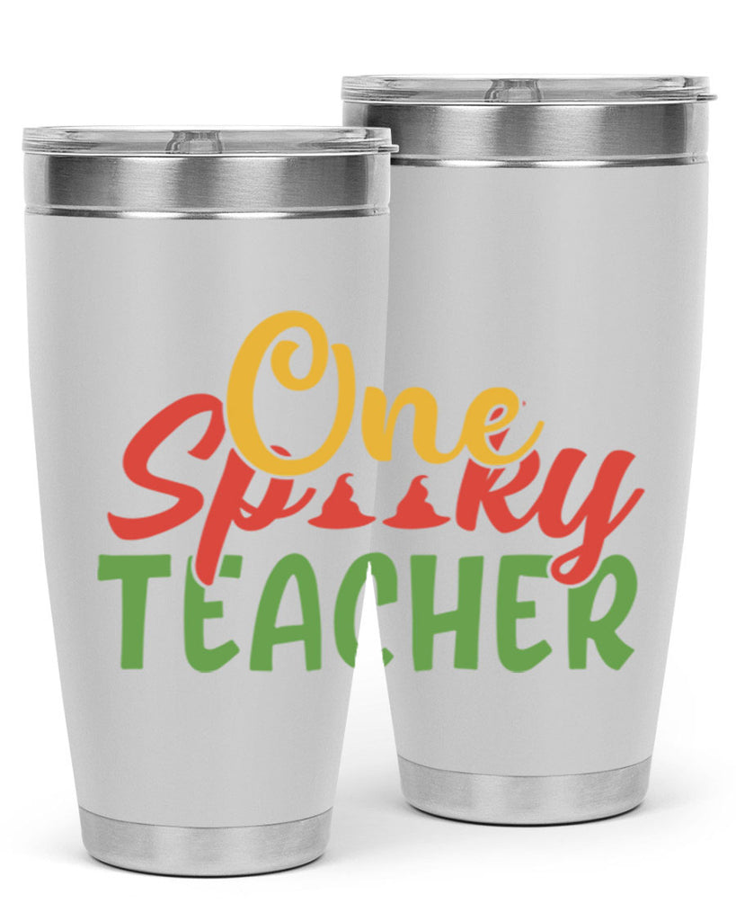 one spooky teacher Style 158#- teacher- tumbler