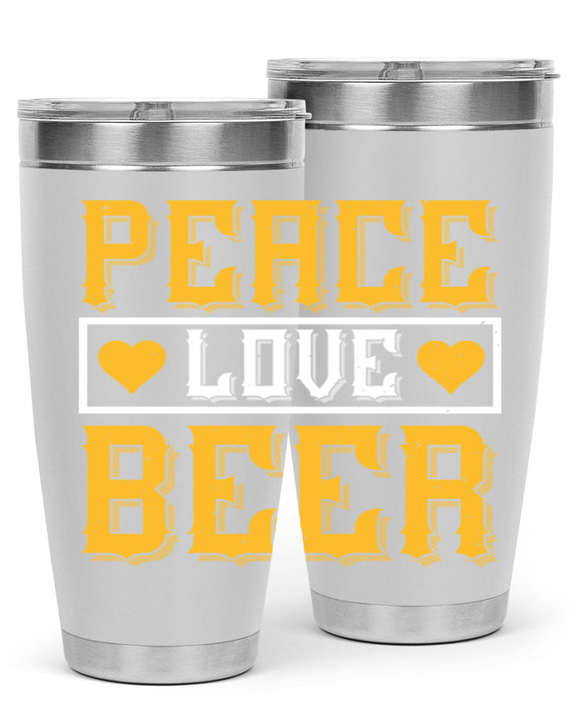 peace love beer 53#- beer- Tumbler