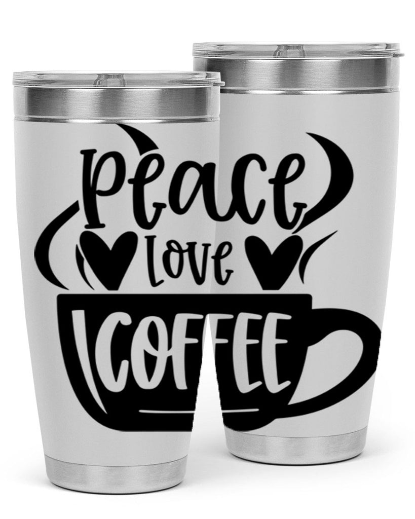 peace love coffee 48#- coffee- Tumbler