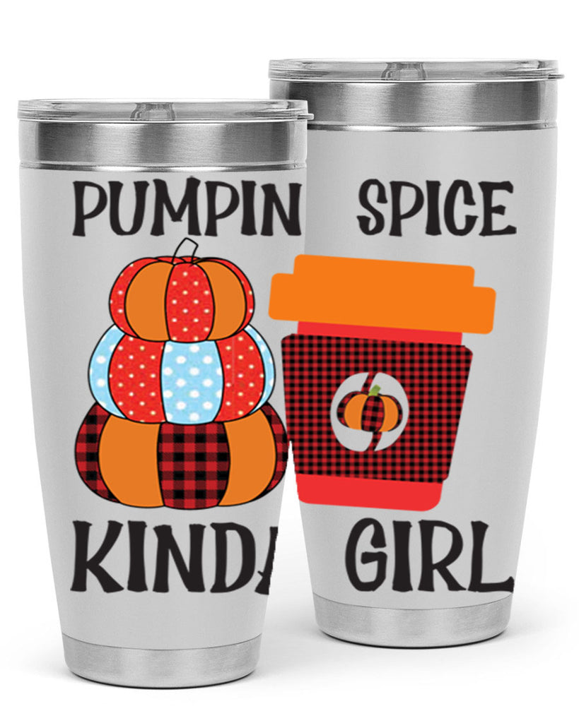 pumpkin spice kinda girl 551#- fall- Tumbler