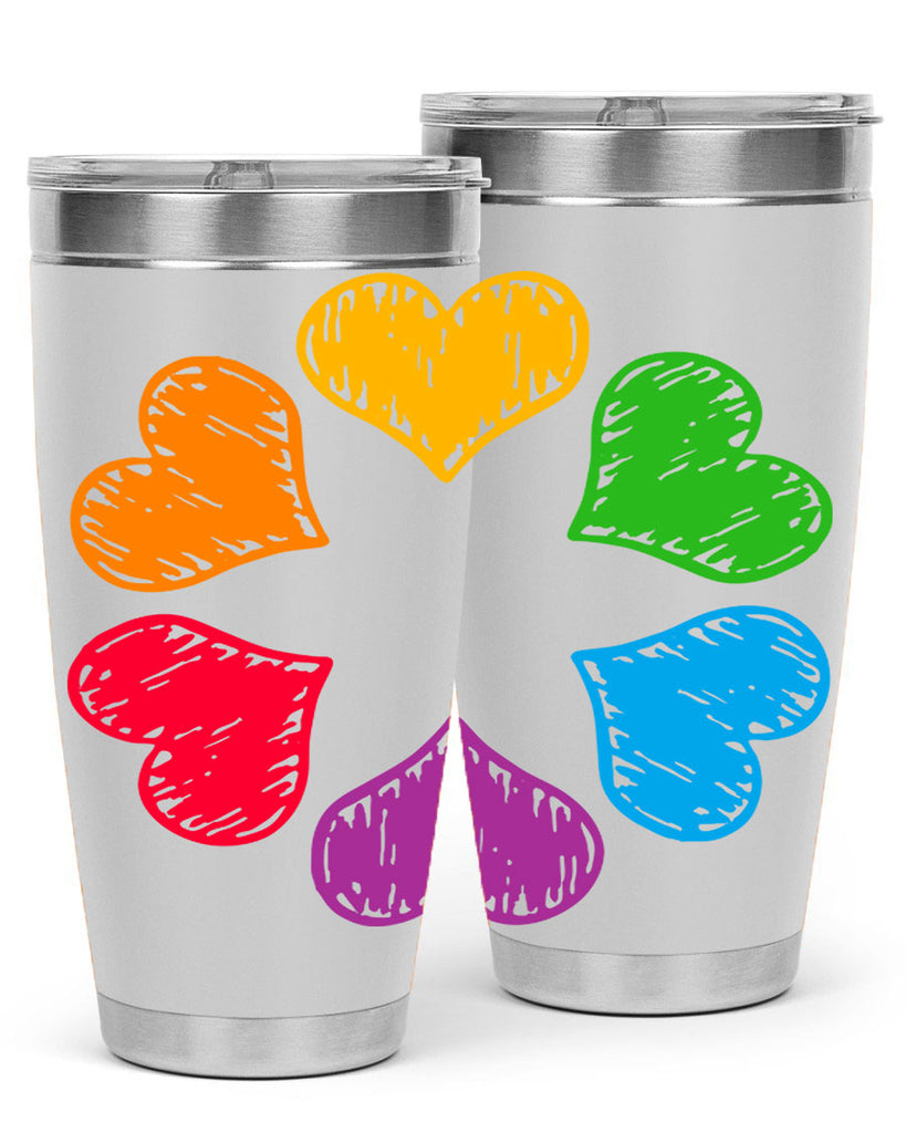 rainbow circle of hearts pride lgbt 32#- lgbt- Tumbler