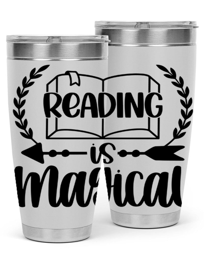 reading is magical 30#- reading- Tumbler