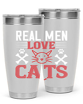 real man love cats Style 113#- cat- Tumbler