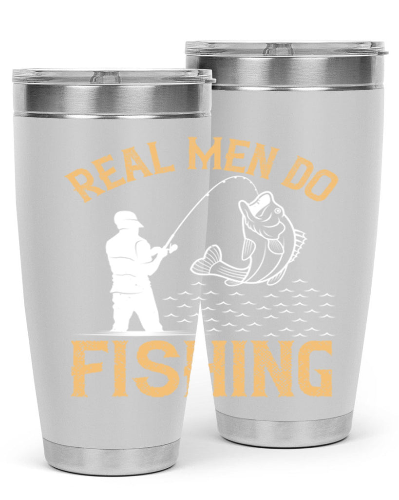 real men do fishing 240#- fishing- Tumbler