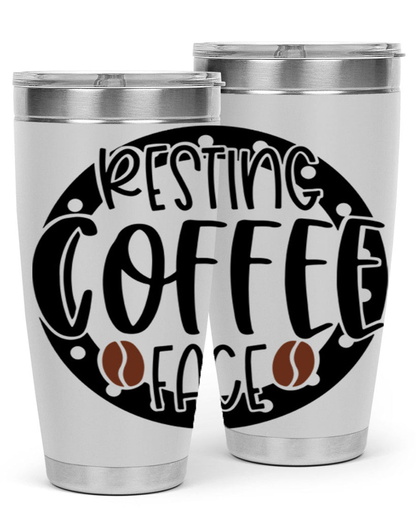 resting coffee face 41#- coffee- Tumbler