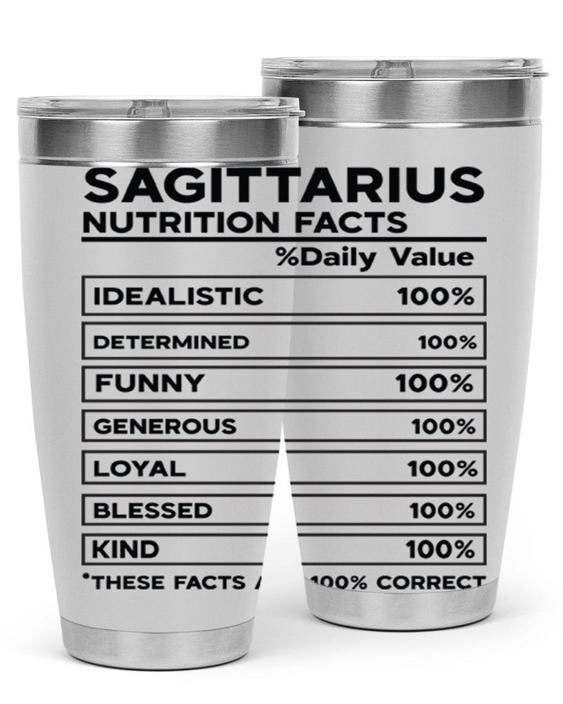 sagittarius Nutrition Facts 400#- zodiac- Tumbler