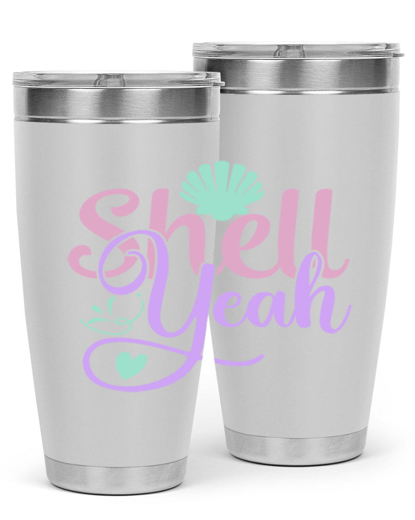 shell yeah 7#- mermaid- Tumbler