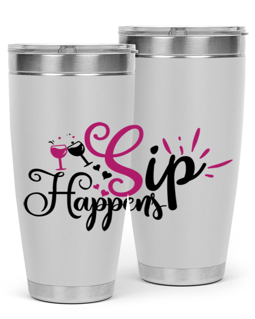 sip happens 163#- wine- Tumbler