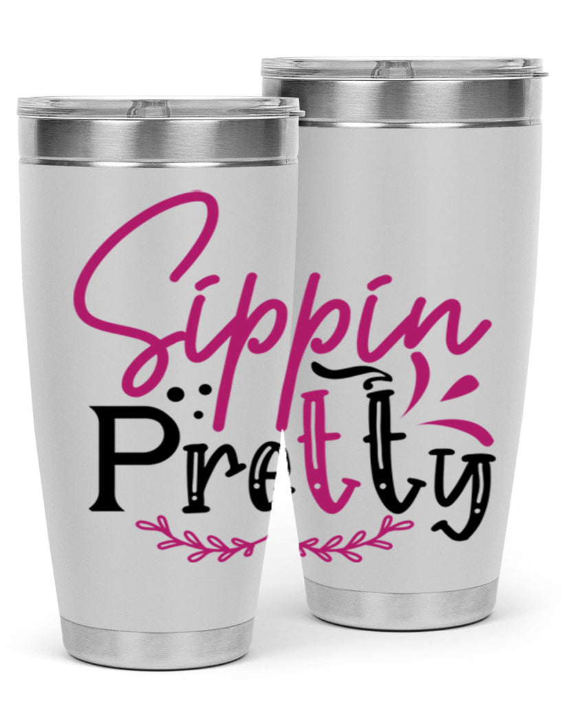 sippin pretty 161#- wine- Tumbler