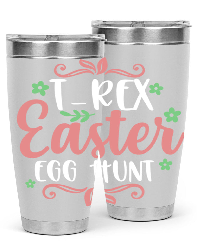 trex easter egg hunt 6#- easter- Tumbler