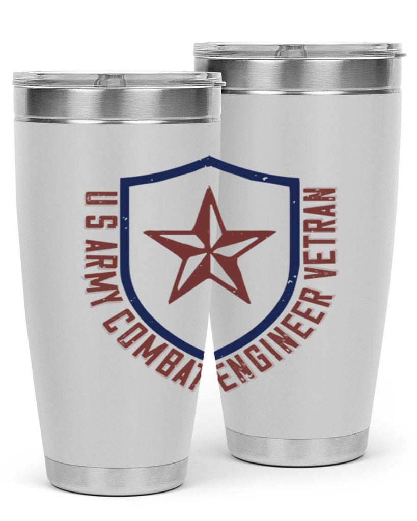 u s army conbat engineer vetran Style 32#- engineer- tumbler