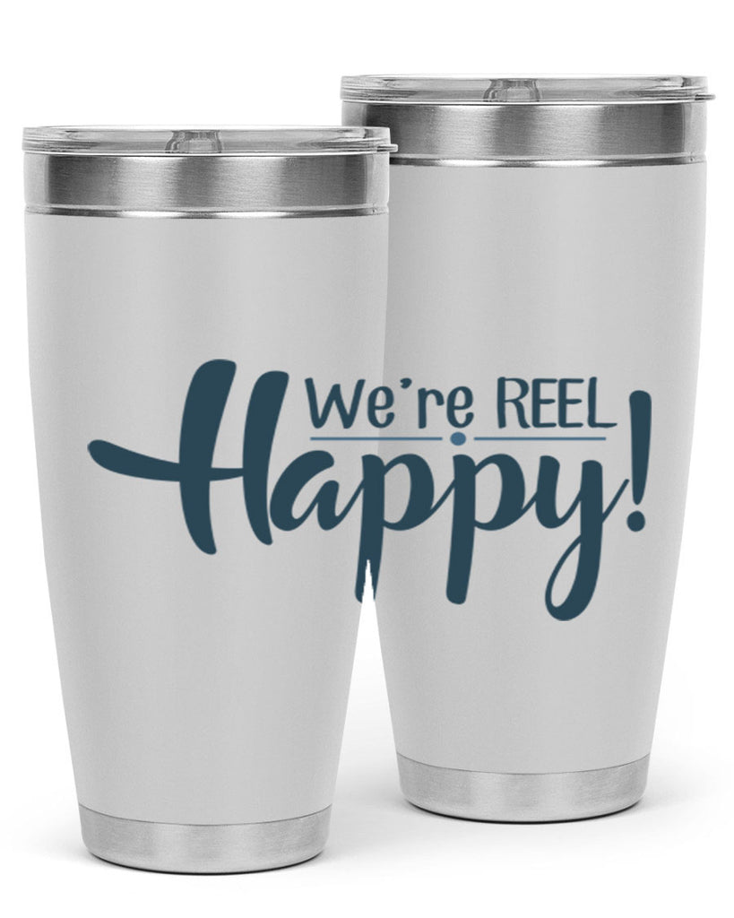 we are reel happy 16#- fishing- Tumbler