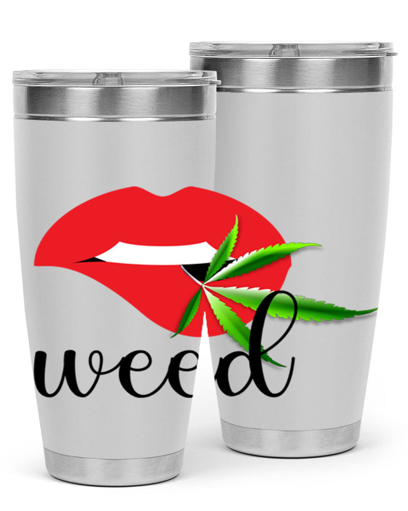 weed lips 297#- marijuana- Tumbler