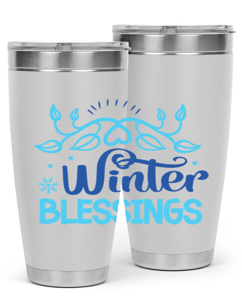 winter blessings 495#- winter- Tumbler