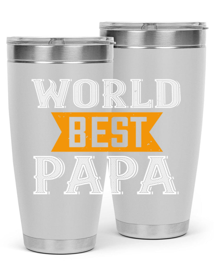 world best papa 1#- grandpa - papa- Tumbler