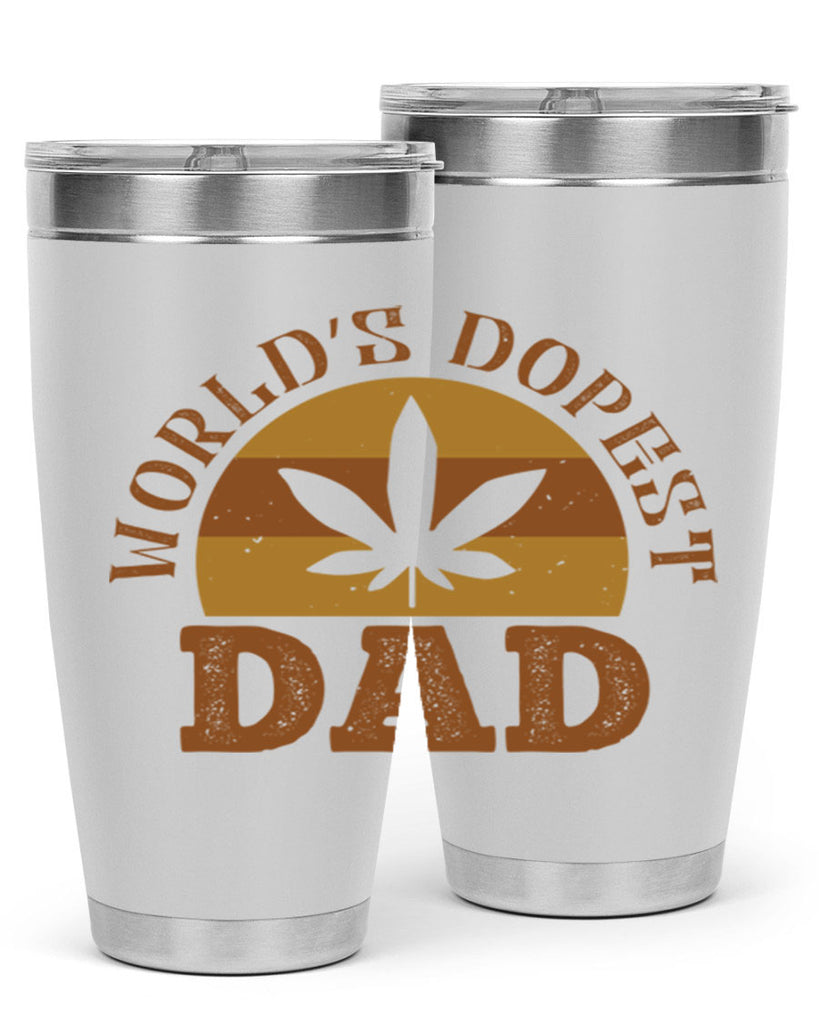 world’s dopest dad 137#- fathers day- Tumbler