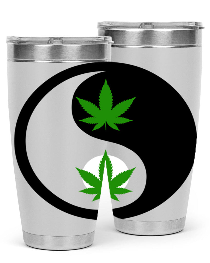 yin and yang weed 311#- marijuana- Tumbler