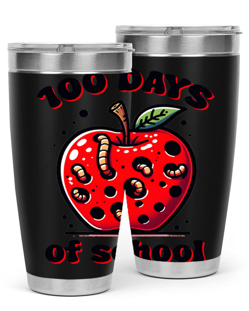 100 Days of School Apple 31#- 100 days of school- Tumbler