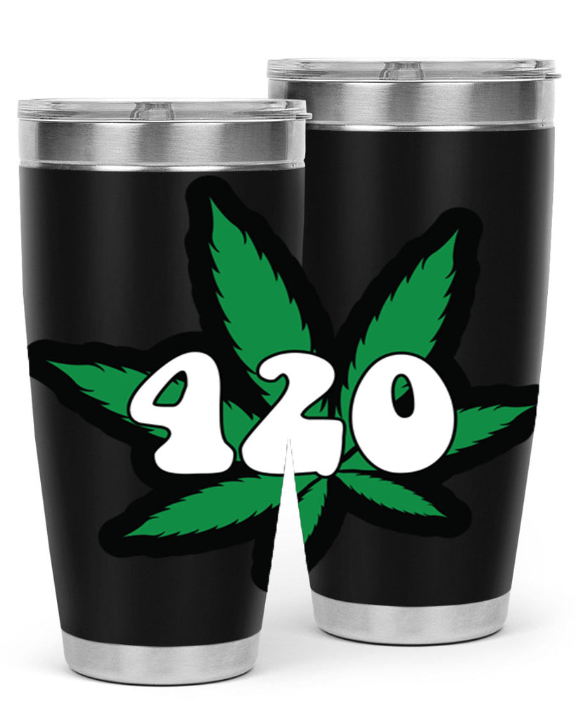 420 4#- marijuana- Tumbler