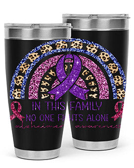 Alzheimer Awareness Purple Rainbow 2#- alzheimers- Tumbler