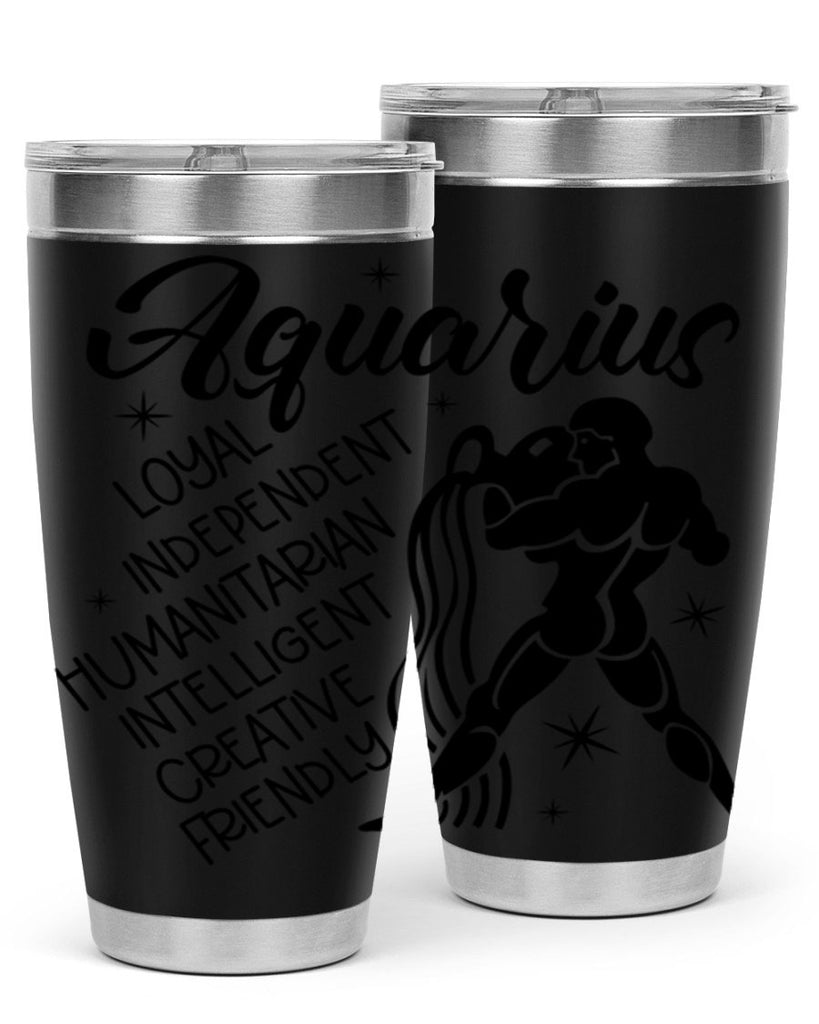 Aquarius 72#- zodiac- Tumbler