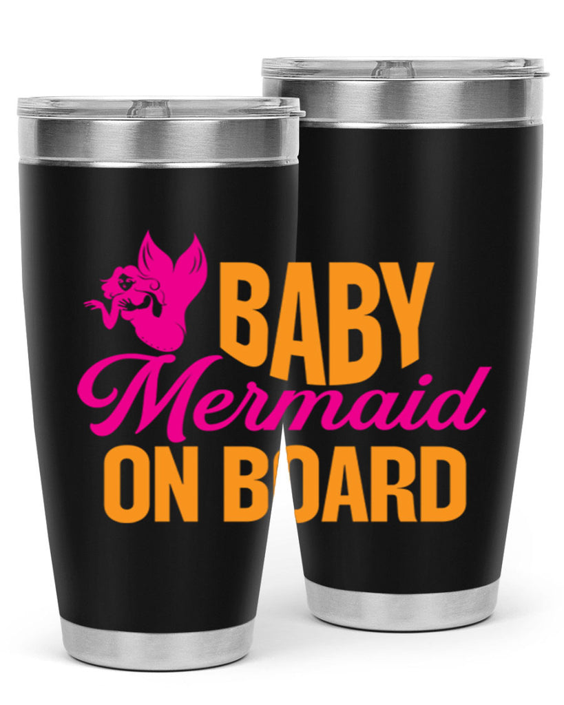 Baby Mermaid On Board 22#- mermaid- Tumbler