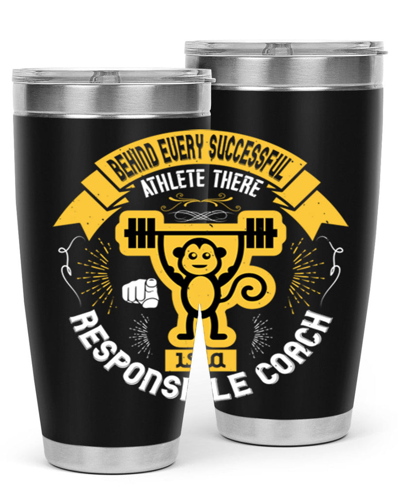 Behind every successful athlete there is a responsible coach Style 2#- coaching- tumbler