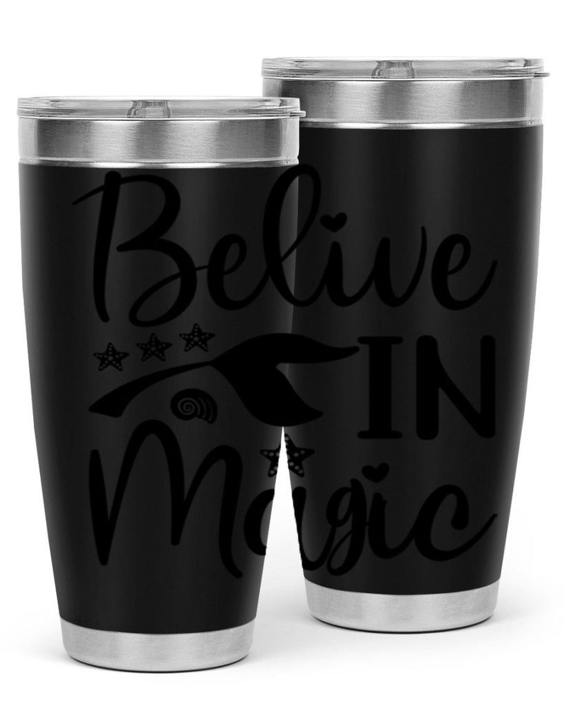 Belive in magic design 66#- mermaid- Tumbler