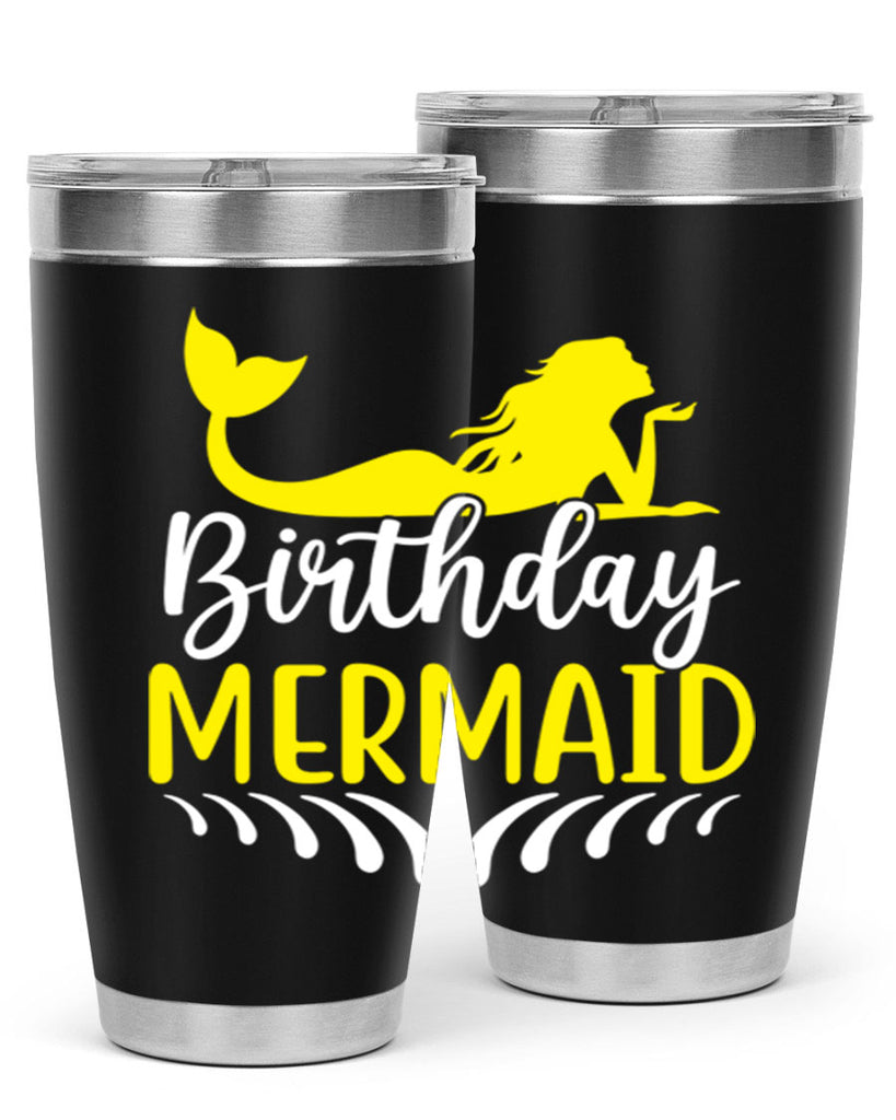 Birthday Mermaid 68#- mermaid- Tumbler