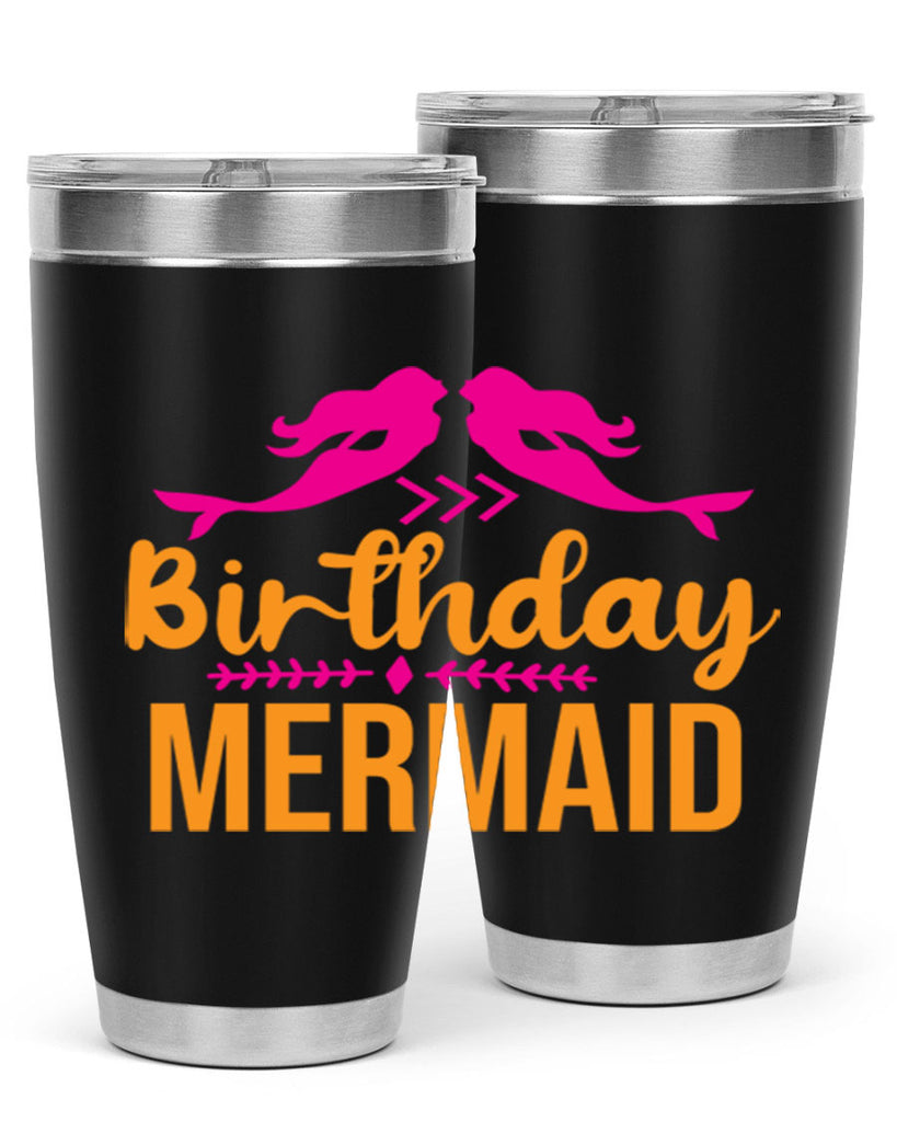 Birthday Mermaid 69#- mermaid- Tumbler