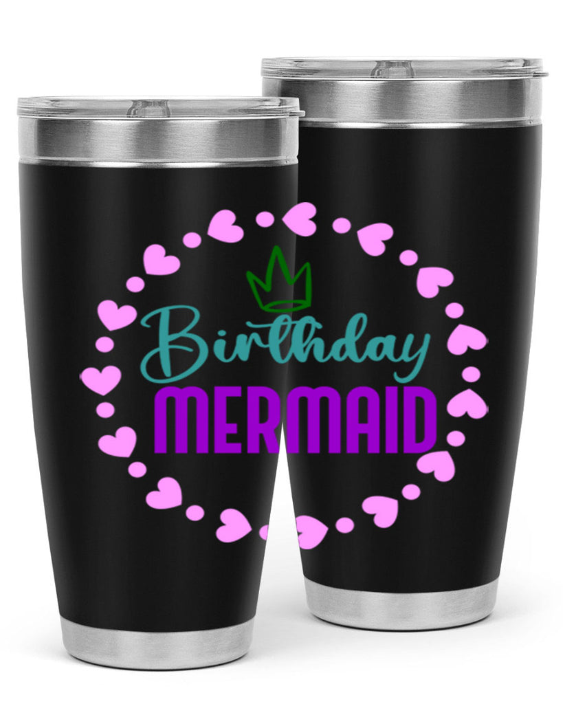 Birthday Mermaid 70#- mermaid- Tumbler