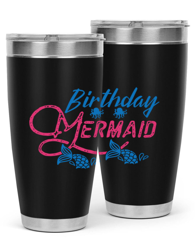 Birthday Mermaid 71#- mermaid- Tumbler