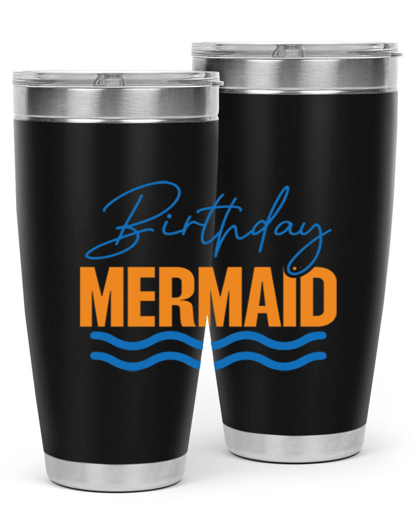Birthday Mermaid 73#- mermaid- Tumbler