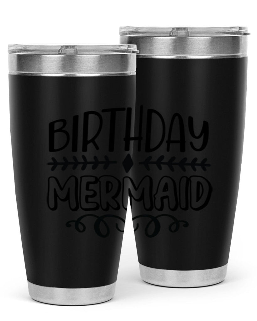 Birthday mermaid 74#- mermaid- Tumbler