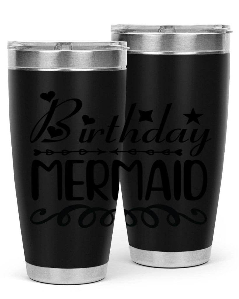 Birthday mermaid 75#- mermaid- Tumbler