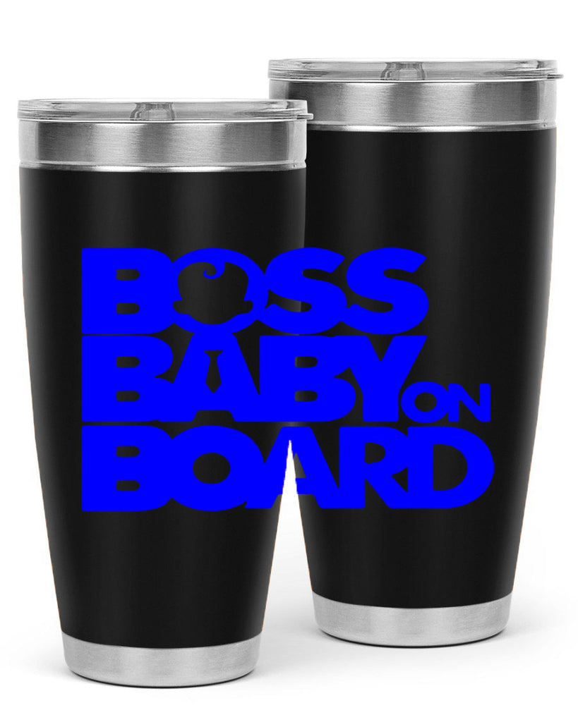 Boss Baby On Board 2#- black words phrases- Cotton Tank