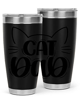 Cat Dad Style 81#- cat- Tumbler
