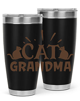 Cat Grandma Style 4#- cat- Tumbler